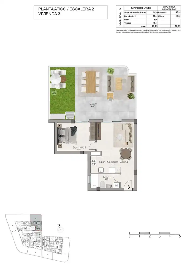 Penthouse with pool for sale in Santa Pola ciudad, imagen 11