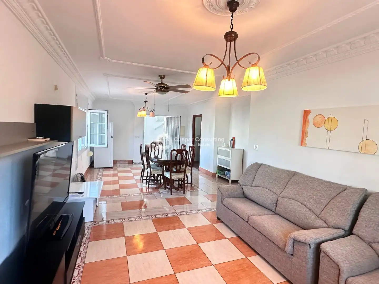 Sala de estar de Casa o chalet en venta en La Manga del Mar Menor con Calefacción, Terraza y Amueblado