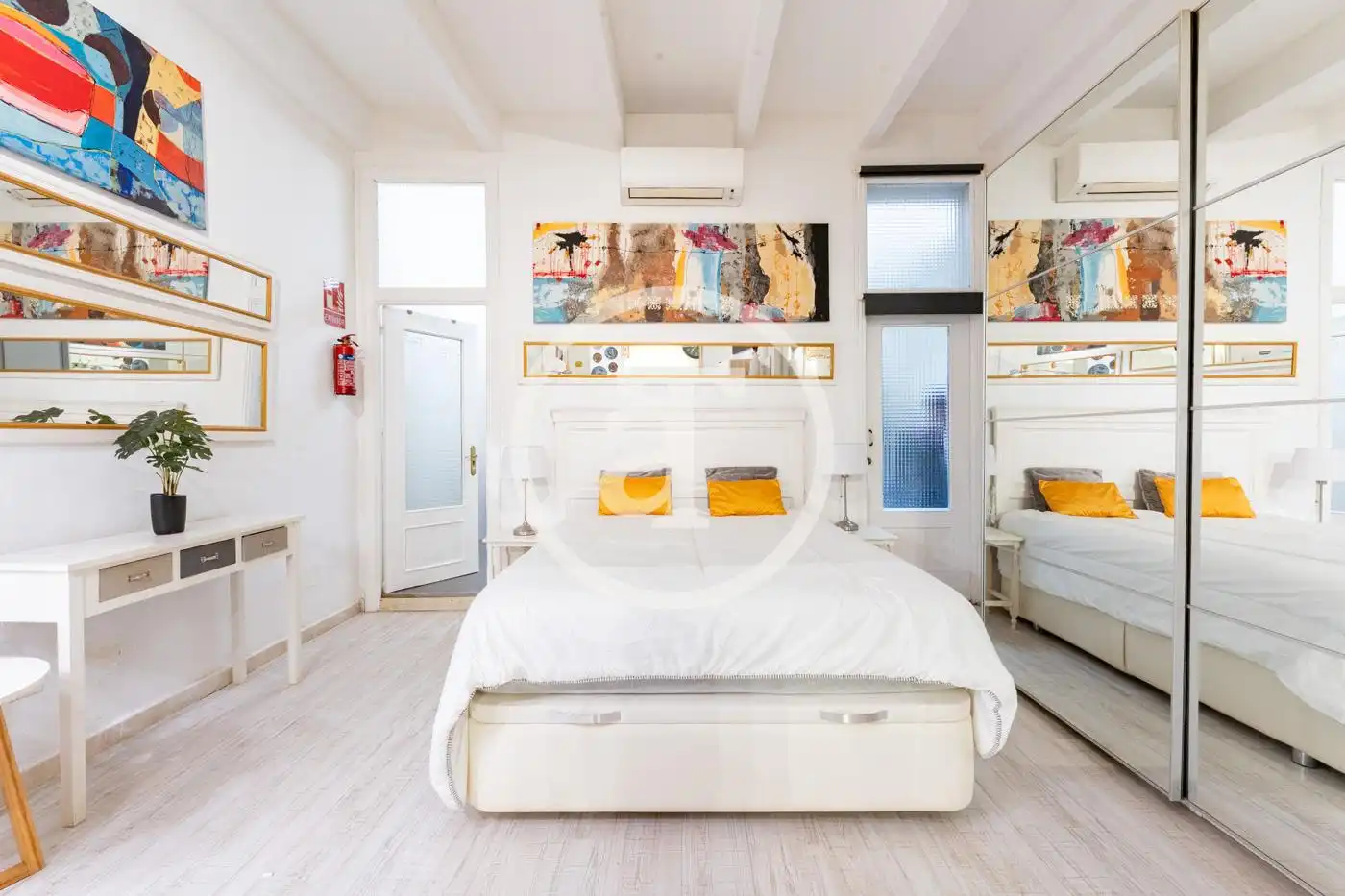 Bedroom of Study for rent in Madrid  with Air Conditioner, Heating and Furnished