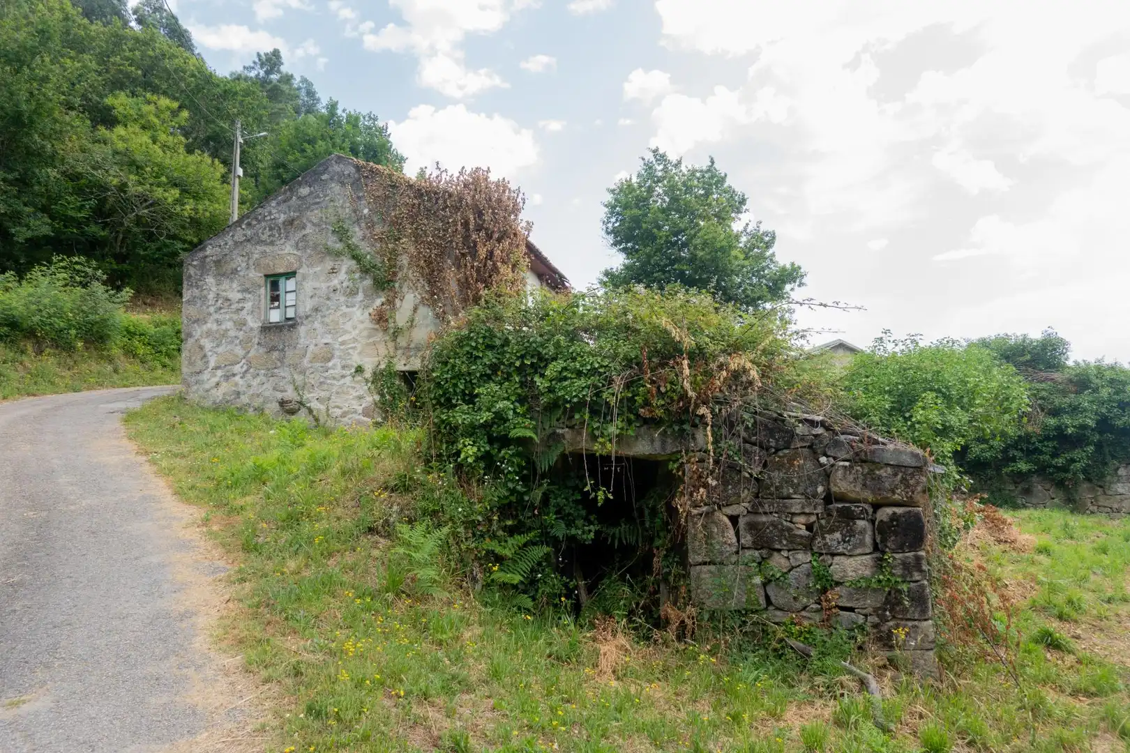 Vista exterior de Finca rústica en venda en Arbo amb Jardí privat