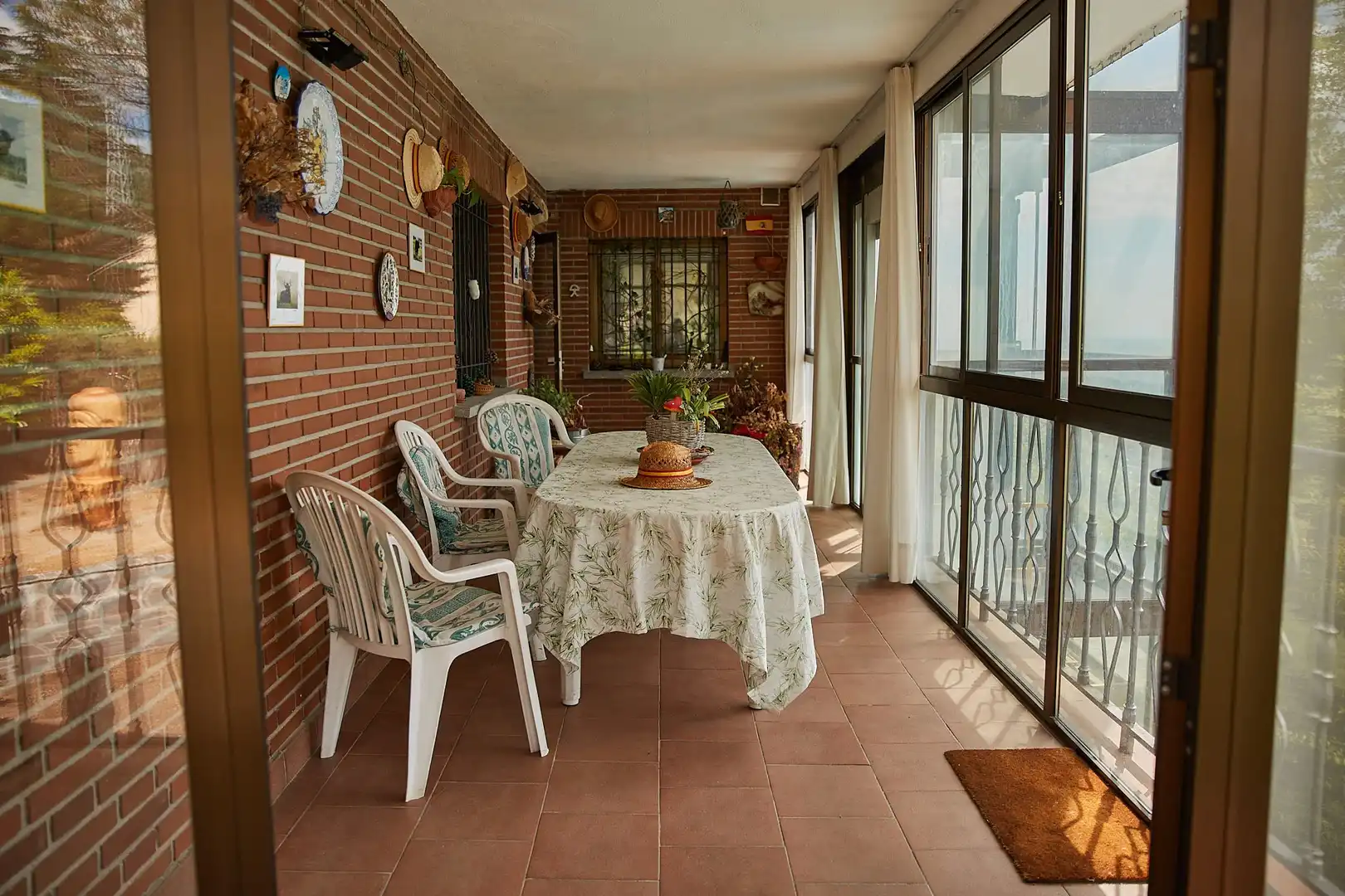 Terrace of Houses for sale in Miraflores de la Sierra  with Air Conditioner, Heating and Private garden