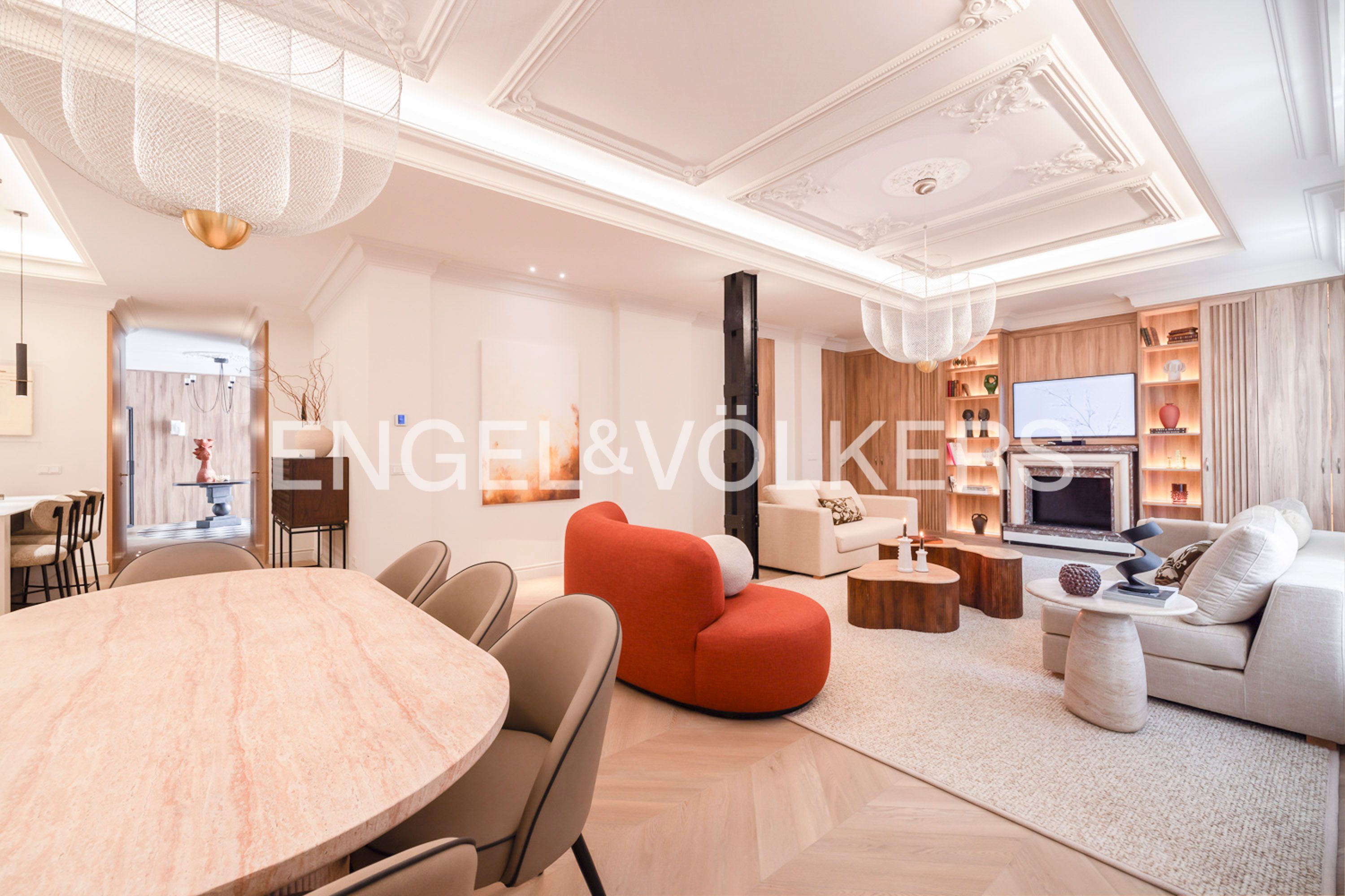 Living room of Apartment to rent in Rivas-Vaciamadrid  with Air Conditioner, Heating and Furnished