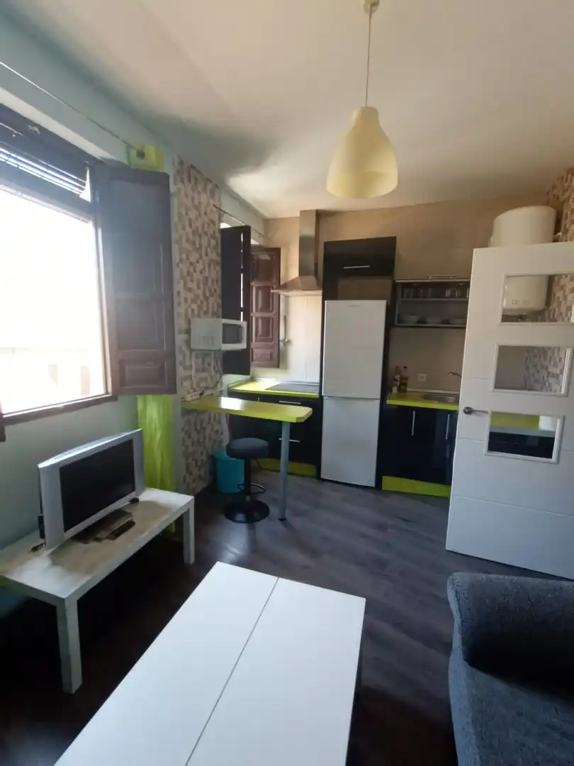 Cuina de Apartament de lloguer en Granada amb Moblat, Rentadora i Microones