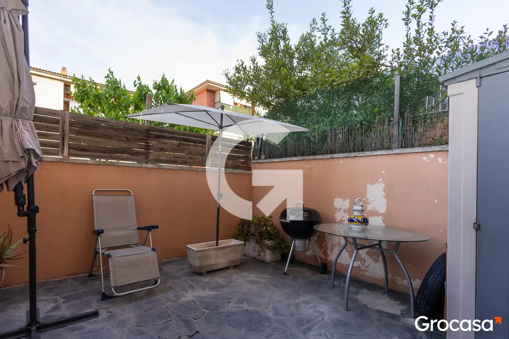 Terraza de Casa adosada en venta en Sant Vicenç Dels Horts con Aire acondicionado, Calefacción y Jardín privado