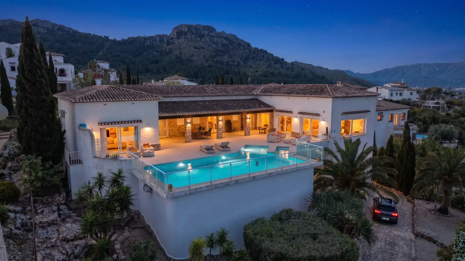 Piscina de Casa o xalet en venda en El Ràfol d'Almúnia amb Aire condicionat, Calefacció i Jardí privat