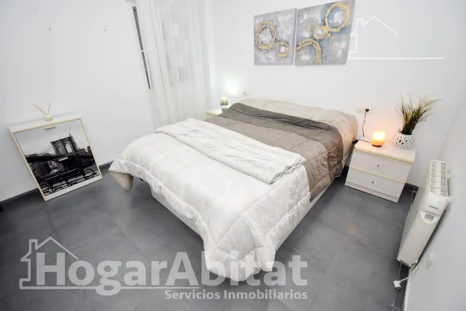 Bedroom of Flat for sale in Castellón de la Plana / Castelló de la Plana  with Heating, Terrace and Furnished