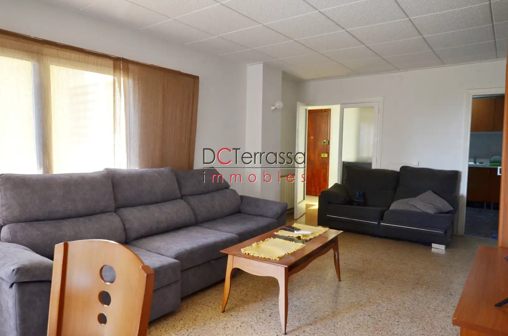 Sala d'estar de Pis en venda en Terrassa amb Aire condicionat, Calefacció i Balcó