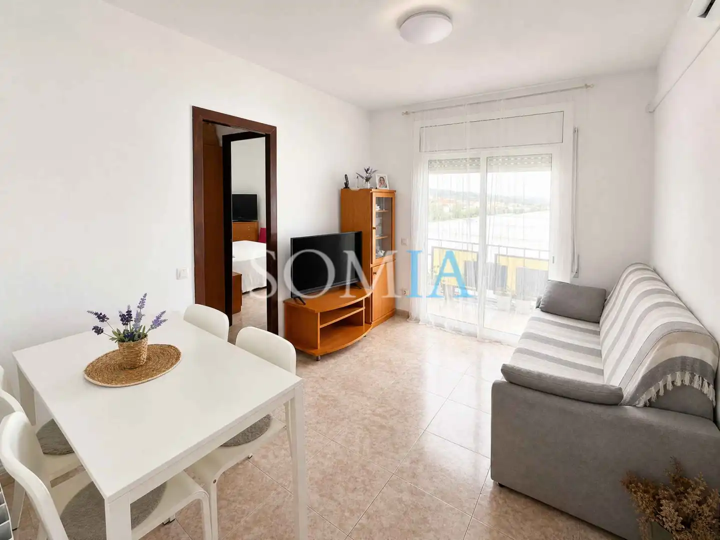 Sala d'estar de Pis en venda en Sant Celoni amb Aire condicionat, Calefacció i Terrassa