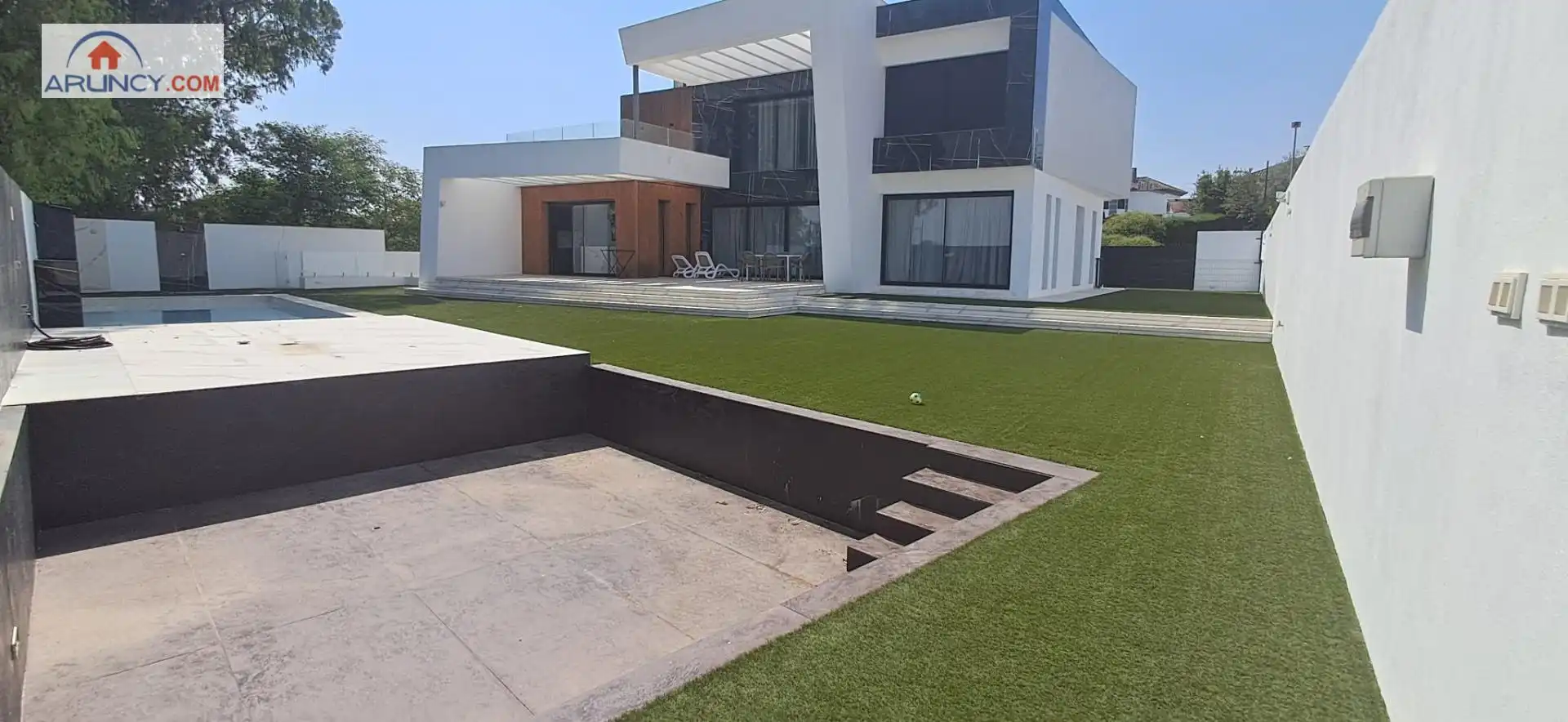 Terrassa de Casa o xalet de lloguer en Montequinto amb Aire condicionat, Jardí privat i Piscina
