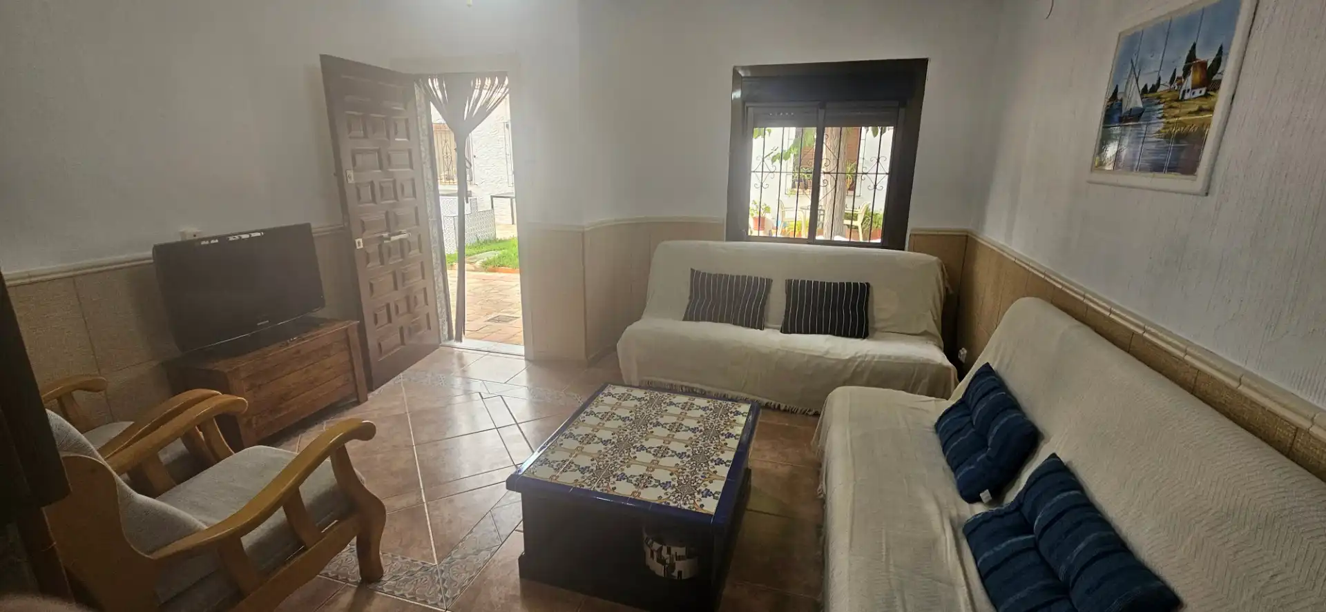 Living room of Flat for rent in El Campello  with Air Conditioner, Heating and Furnished