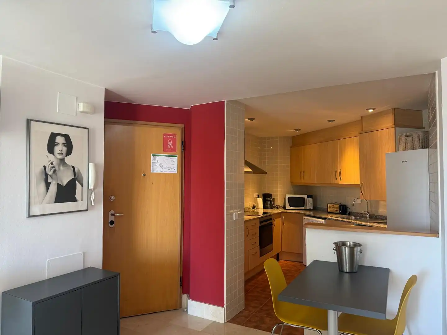 Kitchen of Apartments for sale in Calpe / Calp  with Air Conditioner, Furnished and Community pool
