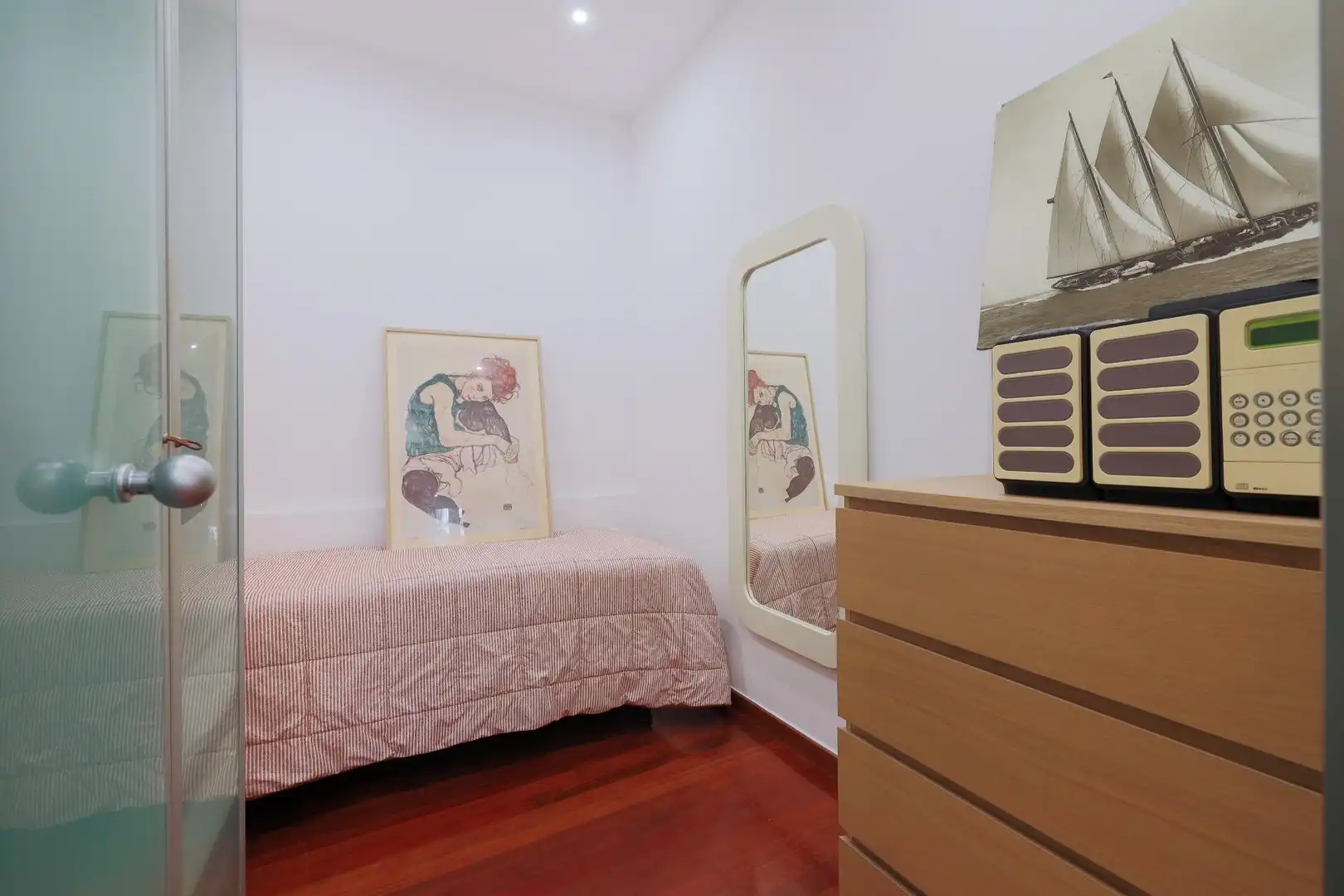 Bedroom of Ground floor for sale in Barcelona  with Air Conditioner, Heating and Parquet flooring