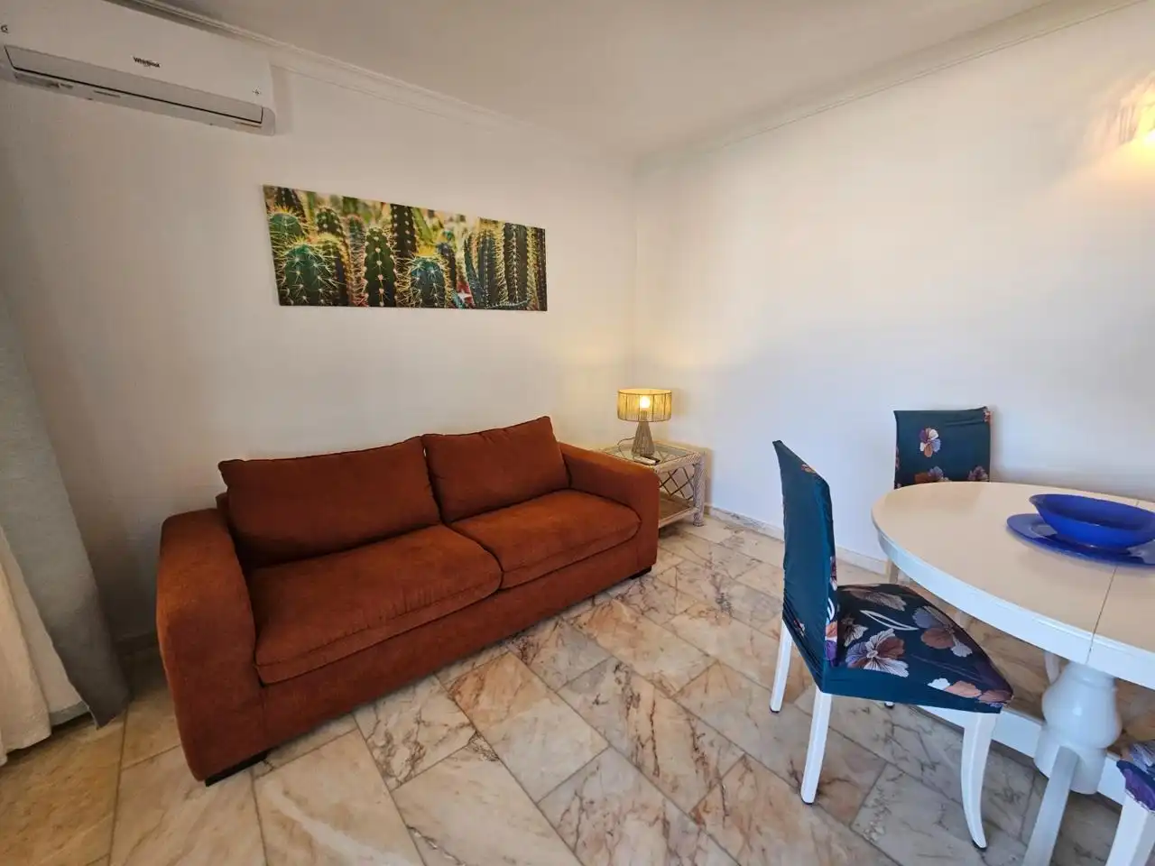 Living room of Ground floor for rent in Mogán  with Air Conditioner, Terrace and Furnished