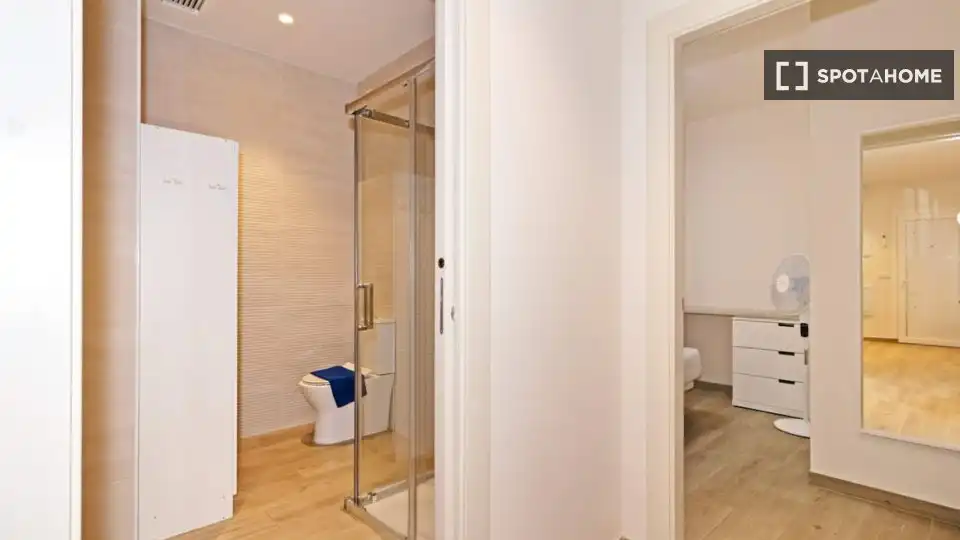 Baño de Piso de alquiler en Valencia con Aire acondicionado, Calefacción y Amueblado