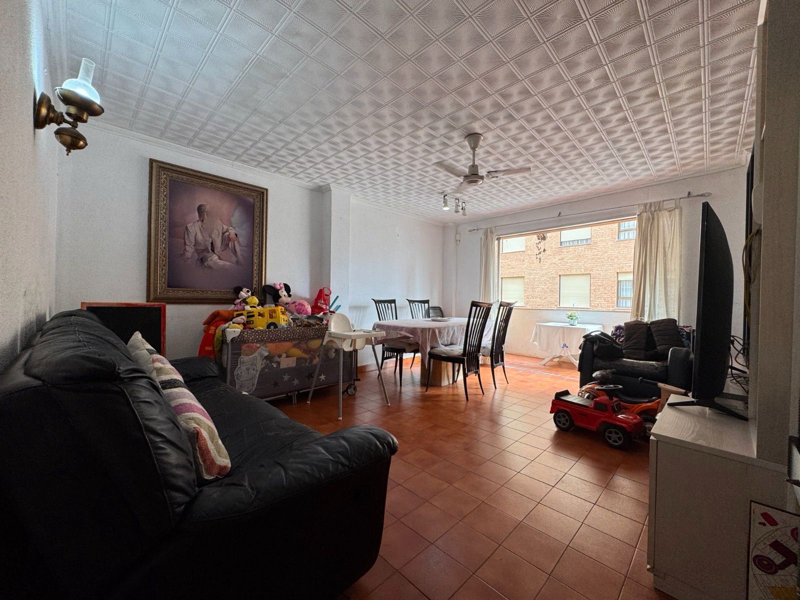 Sala d'estar de Pis en venda en Burriana / Borriana amb Moblat i Balcó