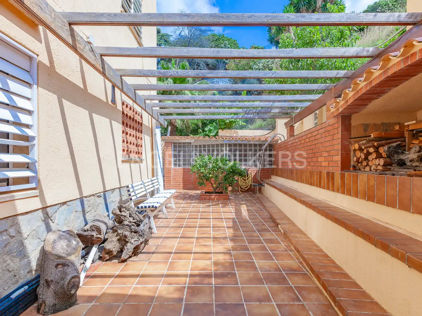 Terraza de Casa o chalet en venta en Mataró con Aire acondicionado, Calefacción y Jardín privado