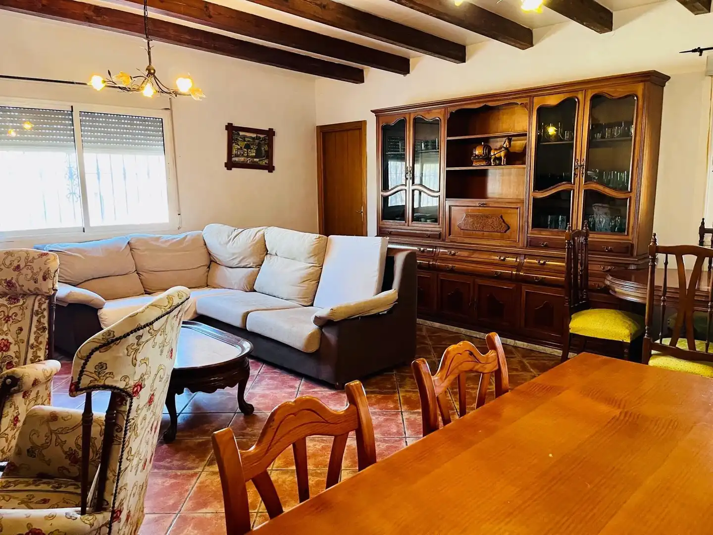 Living room of Houses for sale in Aspe  with Terrace, Swimming Pool and Furnished