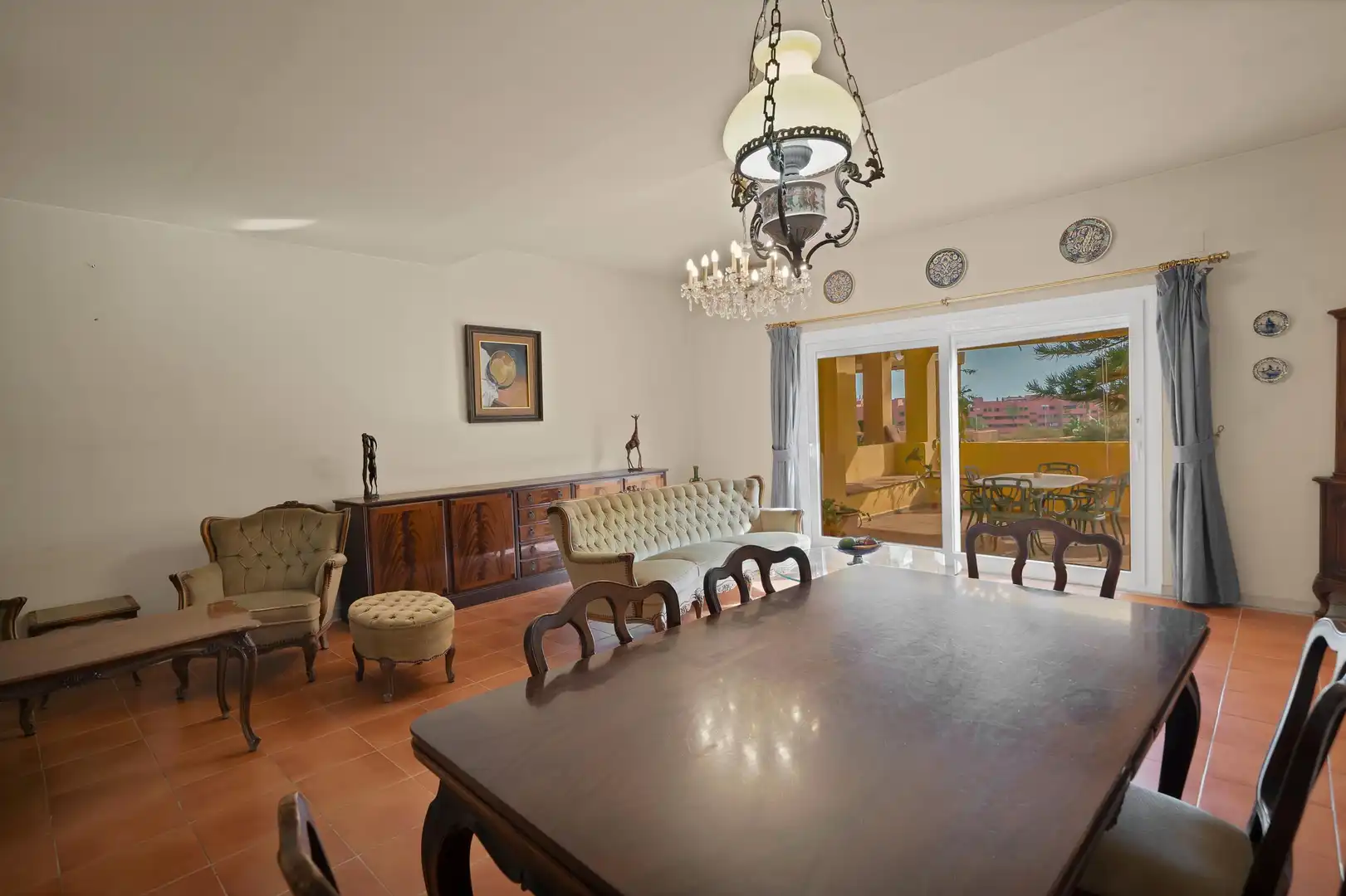 Comedor de Casa adosada en venta en Estepona con Aire acondicionado, Calefacción y Jardín privado