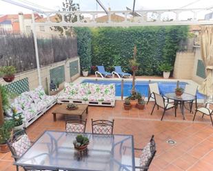 Terrace of Single-family semi-detached for sale in Ciudad Real Capital  with Air Conditioner, Swimming Pool and Balcony