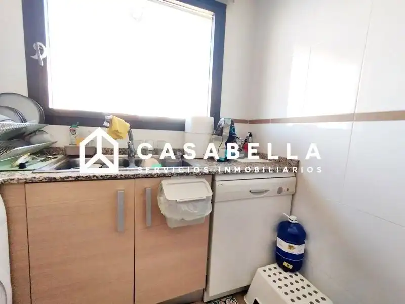 Cocina de Piso de alquiler en Valencia con Aire acondicionado, Calefacción y Terraza