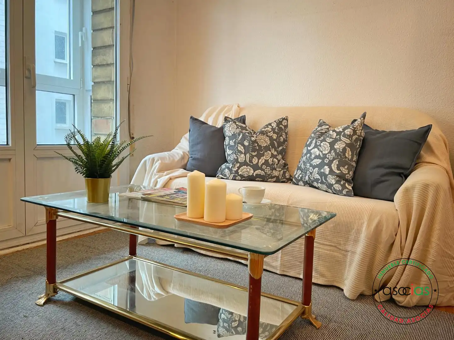 Wohnzimmer von Wohnung zum Verkauf in Gijón  mit Heizung und Balkon