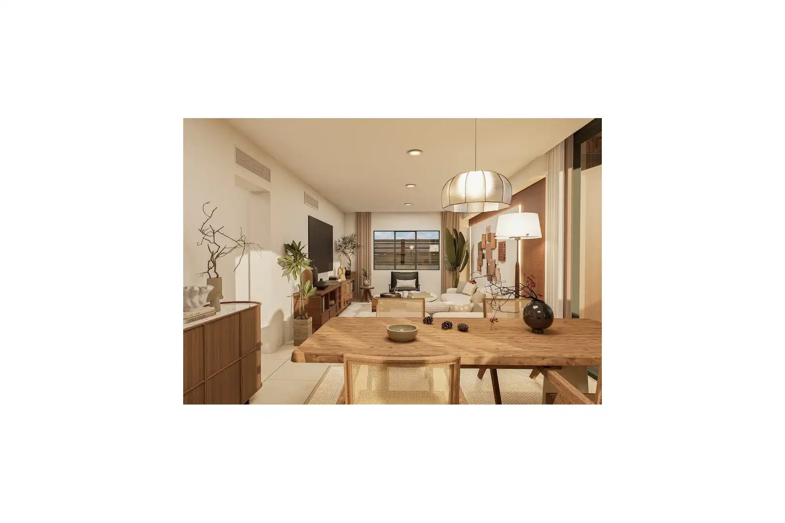 Living room of Flat for sale in Fuente Álamo de Murcia  with Air Conditioner, Private garden and Terrace