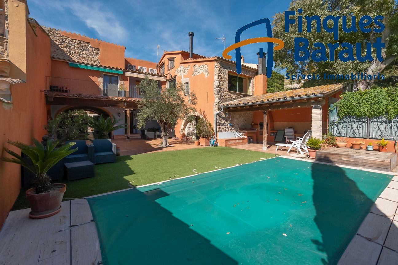 Garden of Country house to rent in Garrigàs  with Air Conditioner, Heating and Terrace