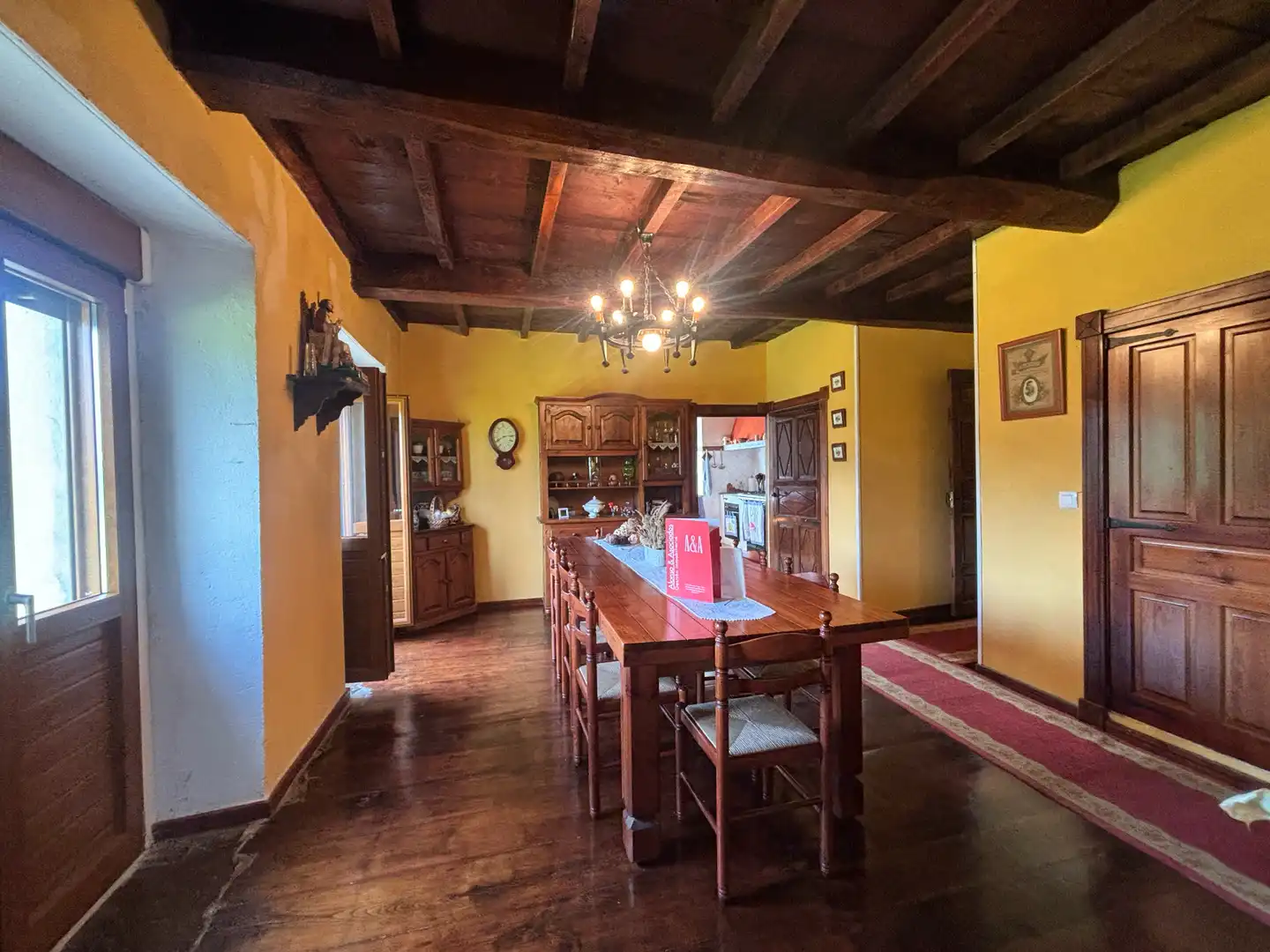 Comedor de Finca rústica en venta en Tineo con Jardín privado, Parquet y Terraza