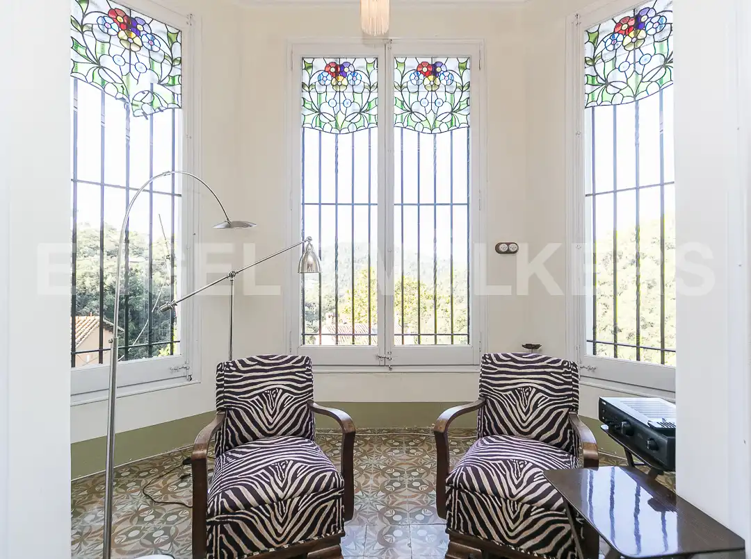 Wohnzimmer von Haus oder Chalet zum Verkauf in Barcelona mit Heizung, Terrasse und Abstellraum