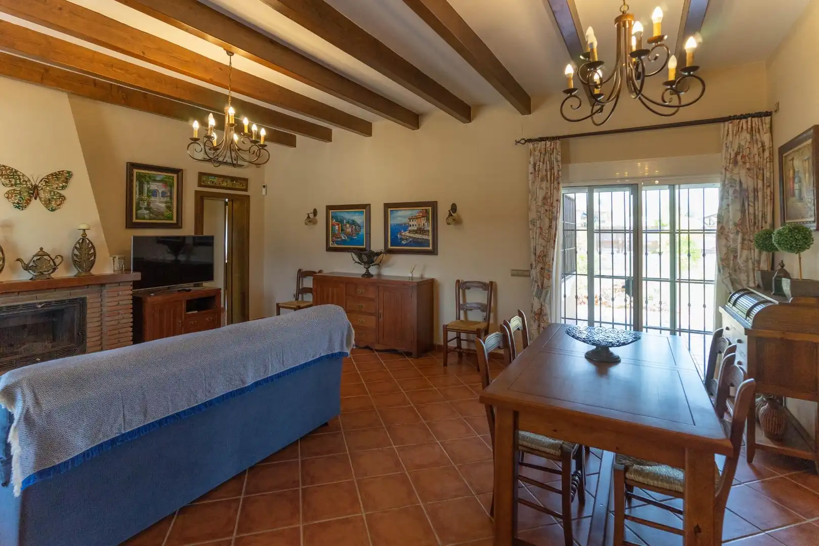 Dining room of Houses for rent in Alhaurín El Grande  with Air Conditioner, Private garden and Terrace