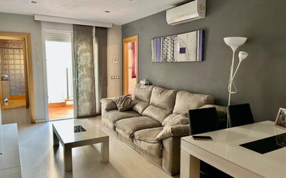 Living room of Flat for sale in Mataró  with Air Conditioner, Parquet flooring and Terrace