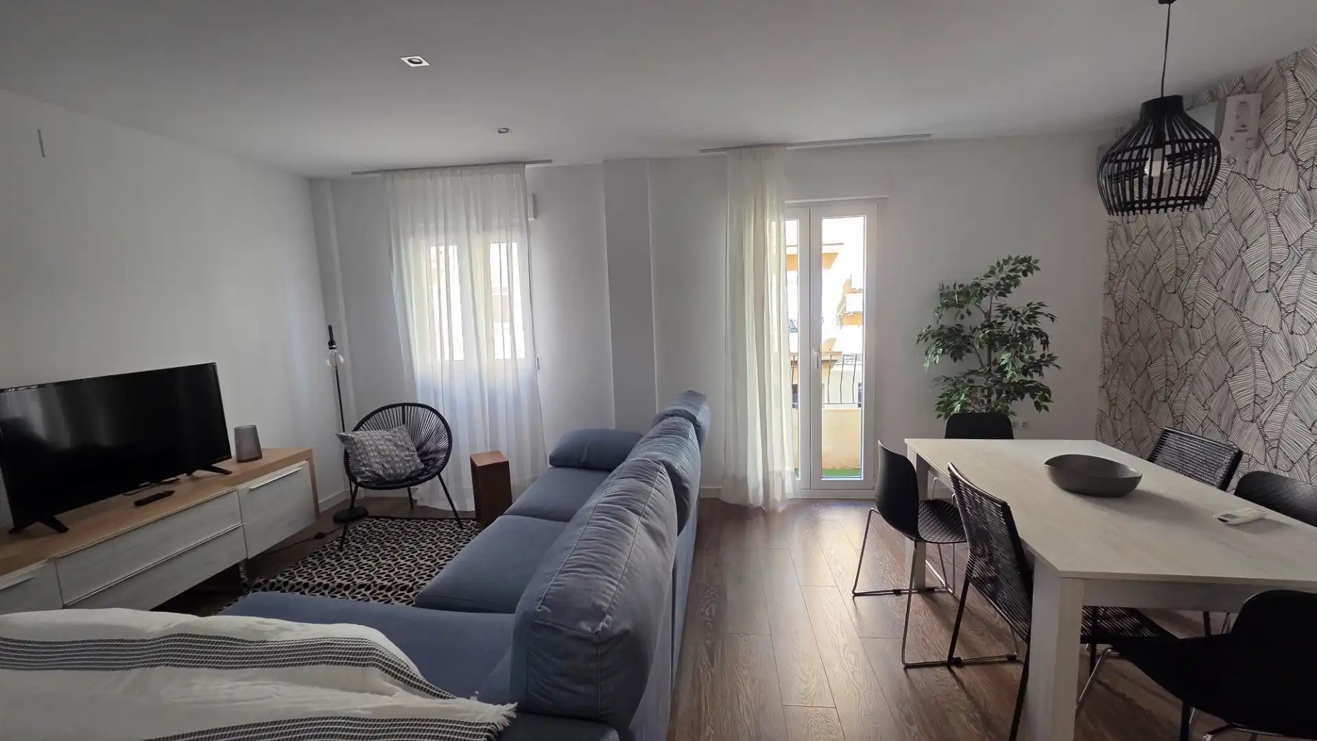 Sala de estar de Piso de alquiler en Valencia con Aire acondicionado, Amueblado y Horno
