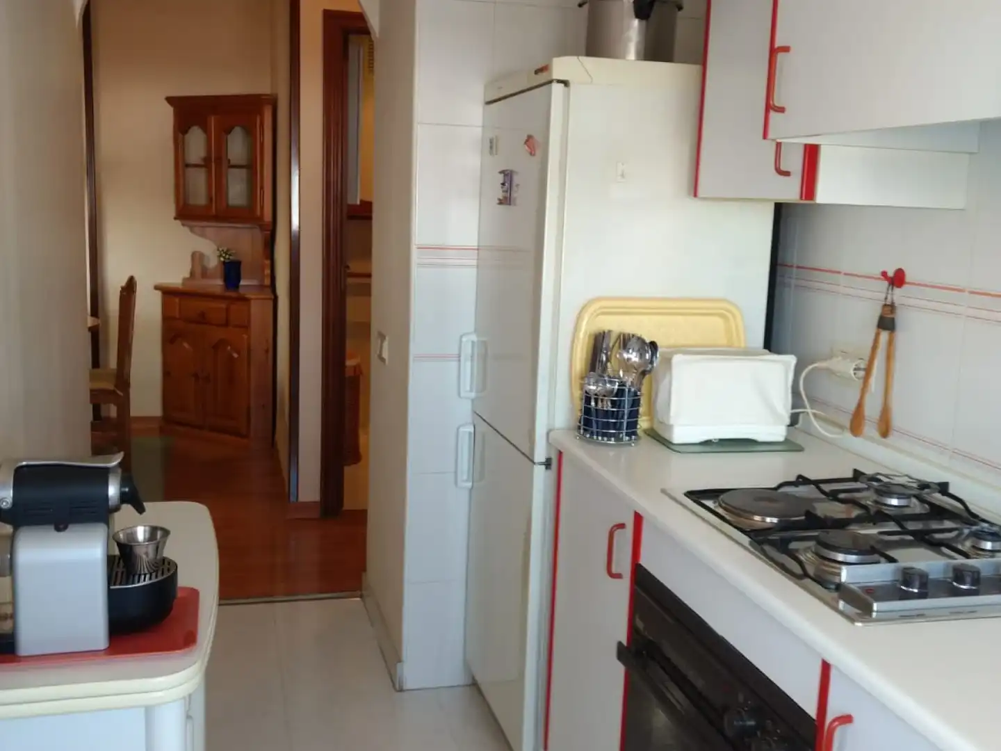 Kitchen of Apartments for rent in Murcia  with Air Conditioner, Furnished and Washing machine