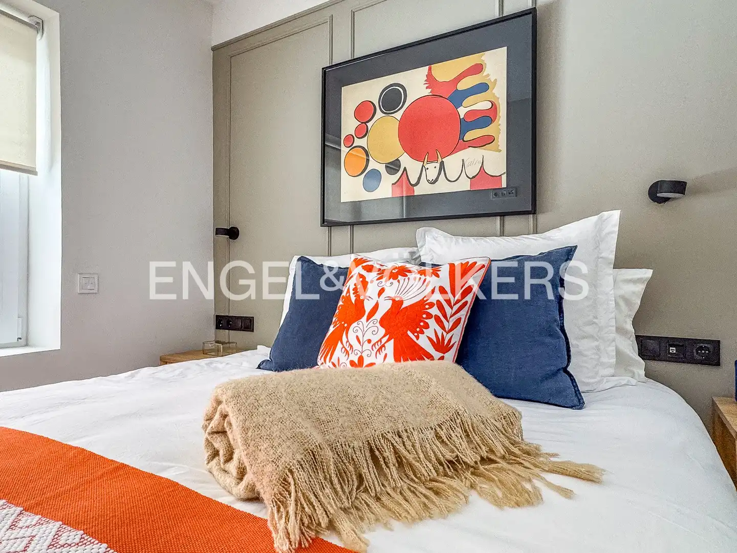 Bedroom of Flat for rent in Barcelona  with Air Conditioner, Heating and Parquet flooring