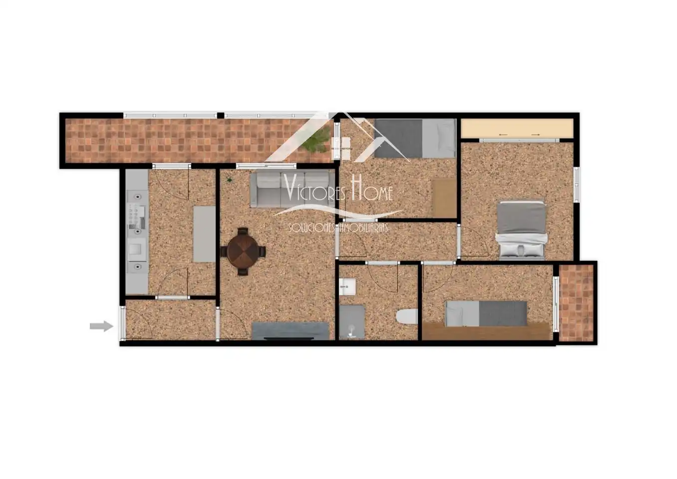 Piso en venta en Madrid con Aire acondicionado, Calefacción y Terraza