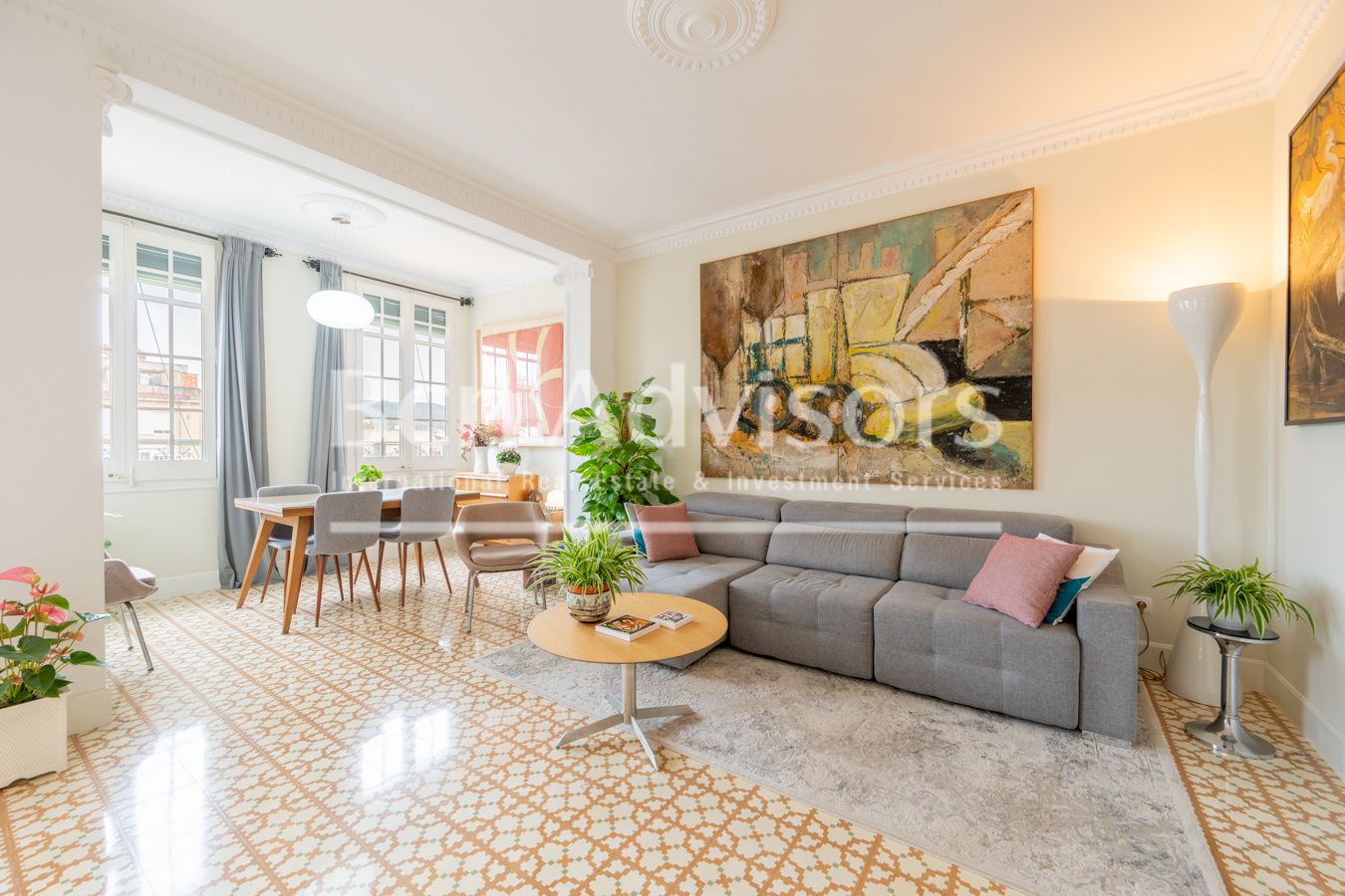 Sala de estar de Ático en venta en  Barcelona Capital con Aire acondicionado, Calefacción y Balcón