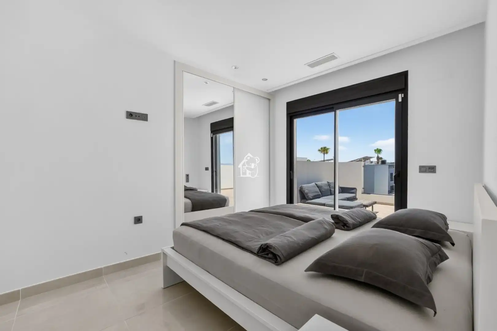 Dormitori de Casa o xalet de lloguer en Benijófar amb Aire condicionat, Jardí privat i Terrassa