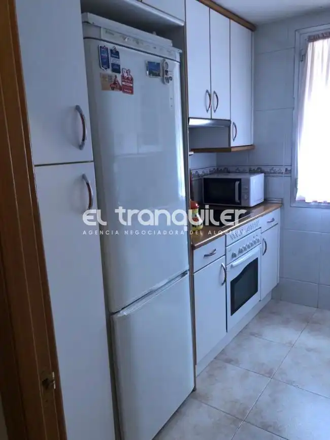 Kitchen of Flat for rent in Madrid  with Parquet flooring, Furnished and Washing machine