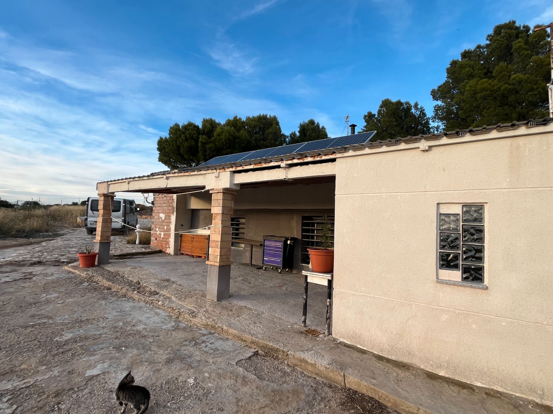 Vista exterior de Casa o xalet en venda en La Muela amb Jardí privat