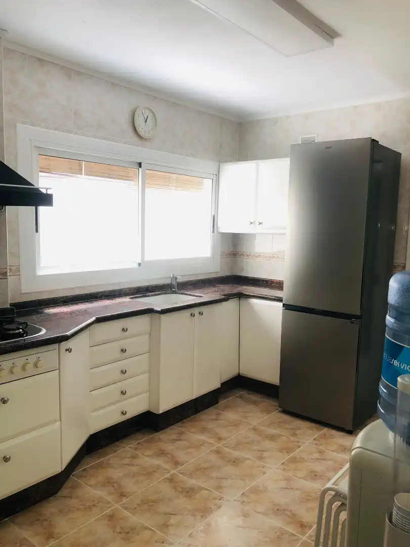 Küche von Wohnung zur Miete in Valencia mit Klimaanlage, Möbliert und Balkon