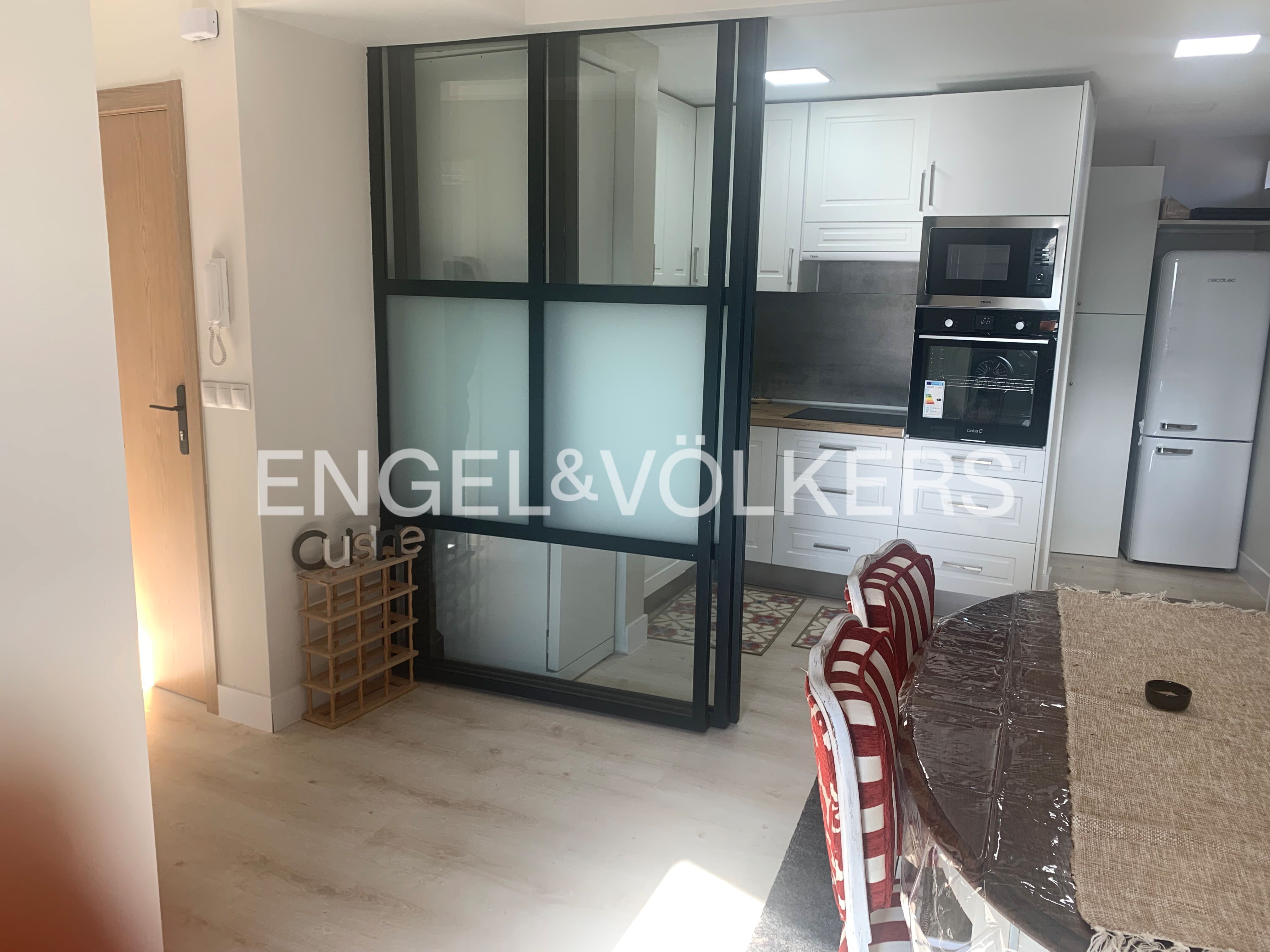 Cuina de Dúplex de lloguer en Collado Mediano amb Aire condicionat, Calefacció i Terrassa