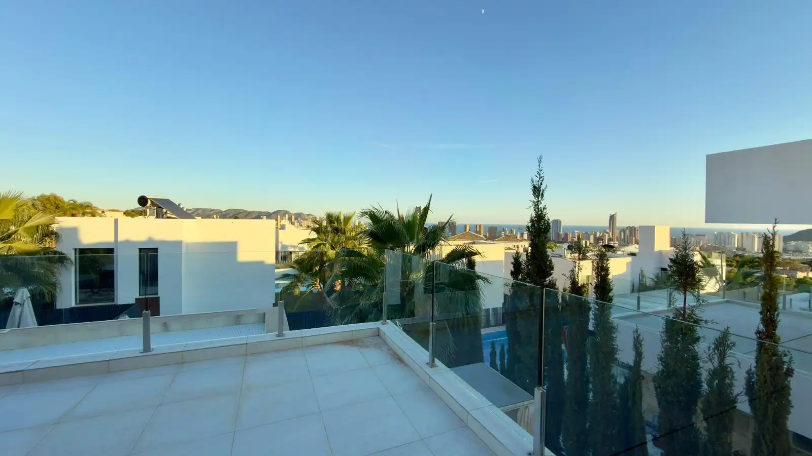 Terraza de Casa o chalet de alquiler en Finestrat con Aire acondicionado, Calefacción y Jardín privado