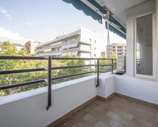 Balcony of Flat to rent in  Barcelona Capital  with Air Conditioner, Heating and Parquet flooring