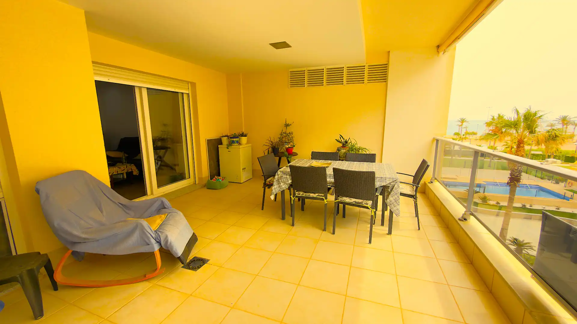 Terrace of Flat for sale in Roquetas de Mar  with Air Conditioner, Heating and Terrace