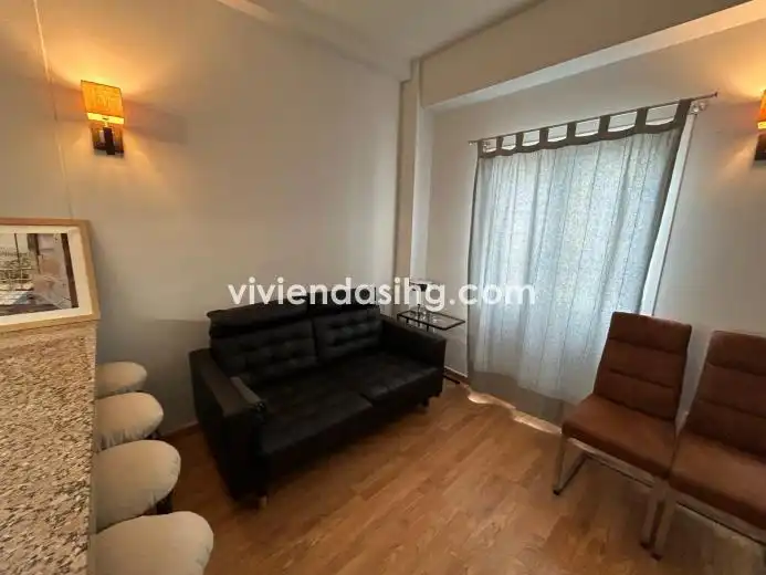 Sala de estar de Piso de alquiler en Puerto de la Cruz con Parquet, Amueblado y Lavadora
