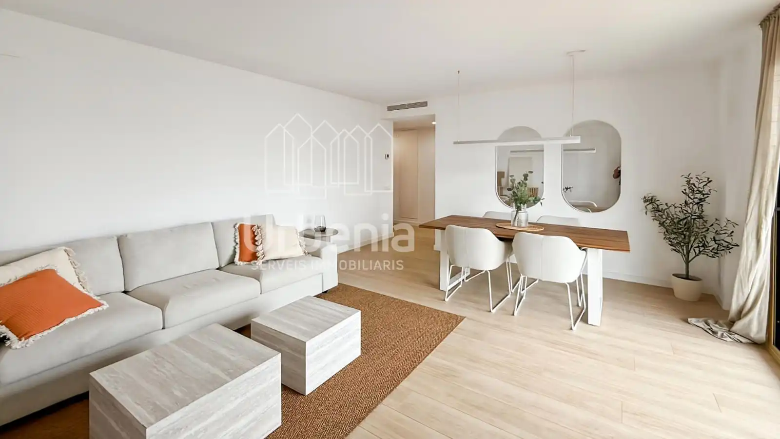 Sala de estar de Piso de alquiler en Badalona con Aire acondicionado, Calefacción y Terraza