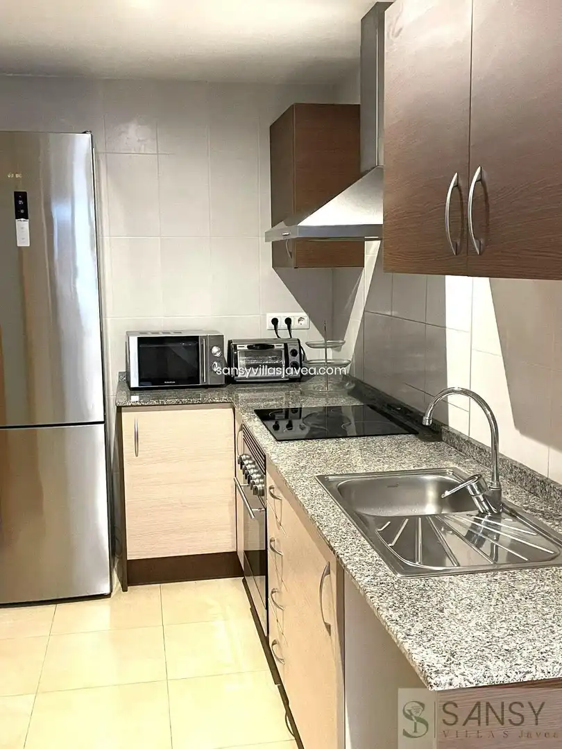 Cocina de Apartamento en venta en Gata de Gorgos con Calefacción, Trastero y Amueblado