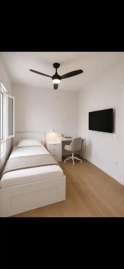 Bedroom of Flat for rent in Jerez de la Frontera  with Air Conditioner, Heating and Parquet flooring