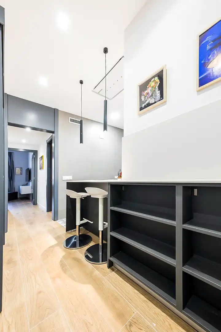 Cocina de Piso de alquiler en Barcelona con Aire acondicionado, Calefacción y Parquet