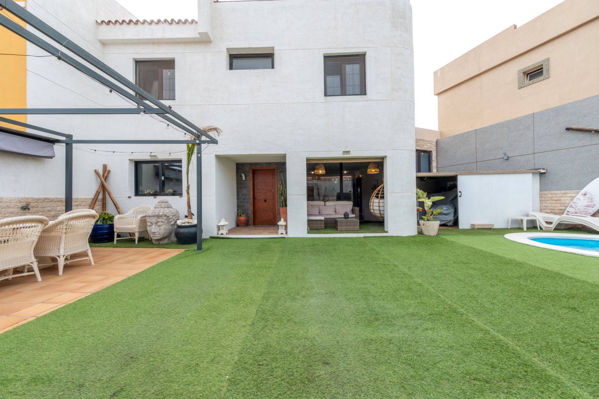 Terraza de Casa o chalet en venta en Telde con Jardín privado, Terraza y Piscina